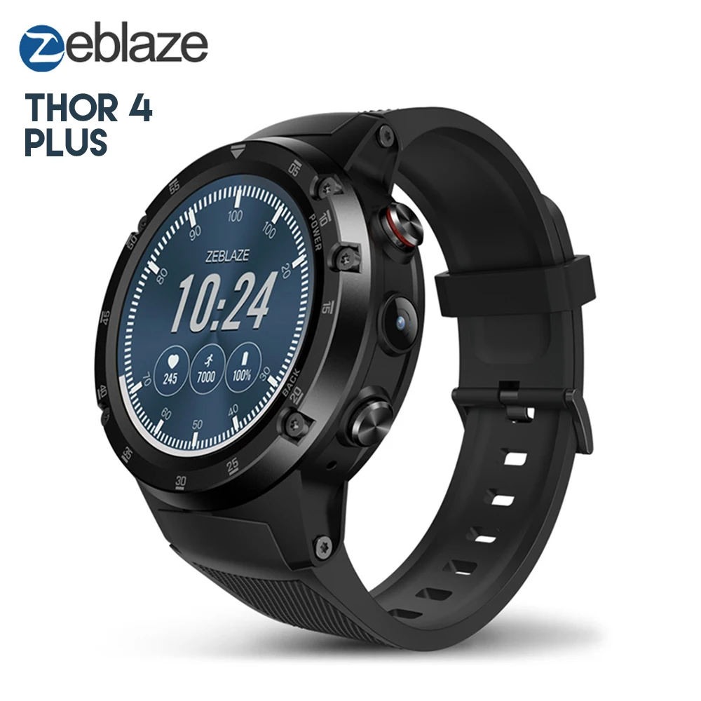 

Original Zeblaze THOR 4 Plus Smart Watch Phone Android 7.1 4G LTE Heart Rate Monitor GPS Smartwatch Message Reminder
