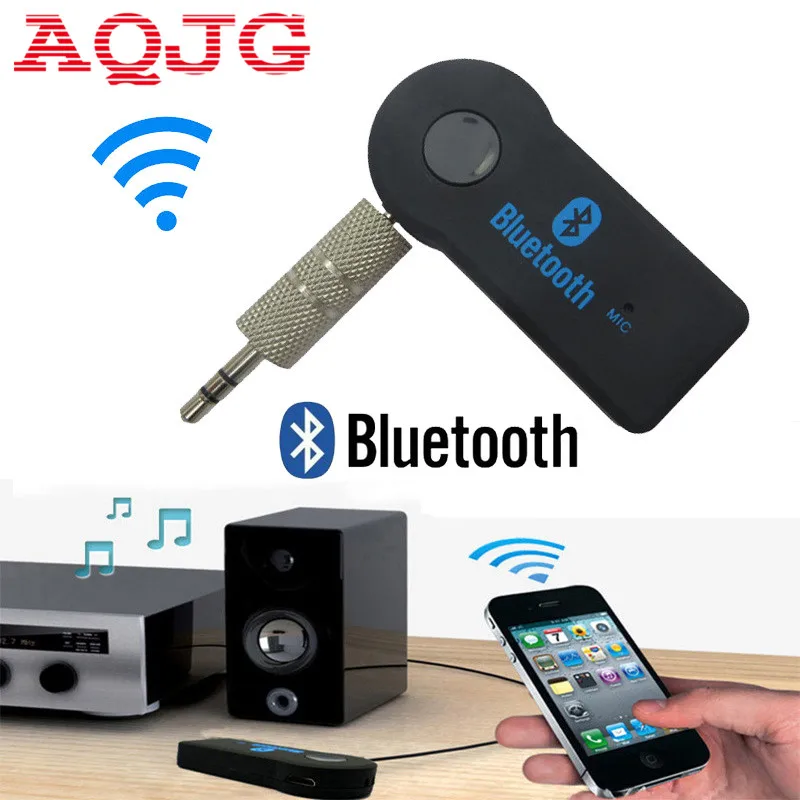 Universal 3.5mm Car Bluetooth Audio Music receiver Adapter Auto AUX Streaming A2DP Kit for Speaker Headphone car charger AQJG