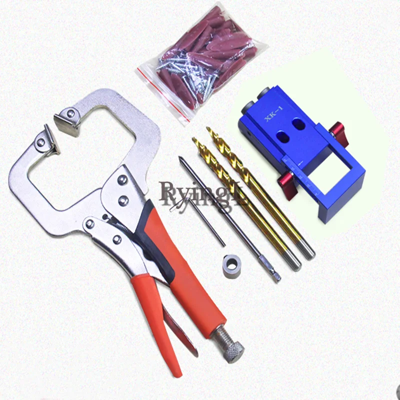 

* Mini Pocket Hole Jig Kit + Clamp + Wrench with Box For Kreg Woodworking Tool HT1145