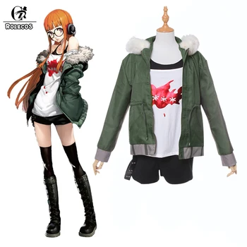 

Rolecos Futaba Sakura Cosplay Costume Persona 5 Costume Anime Cosplay Brand Spring Autumn Jacket Full Sets Custom Made
