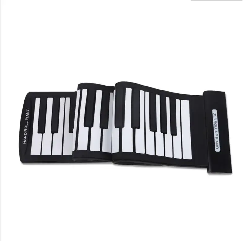 

Portable Flexible 61/88 Keys USB MIDI Keyboard Piano Professional Electronic Roll Up Piano for Beginner Kids Children Gift KB15