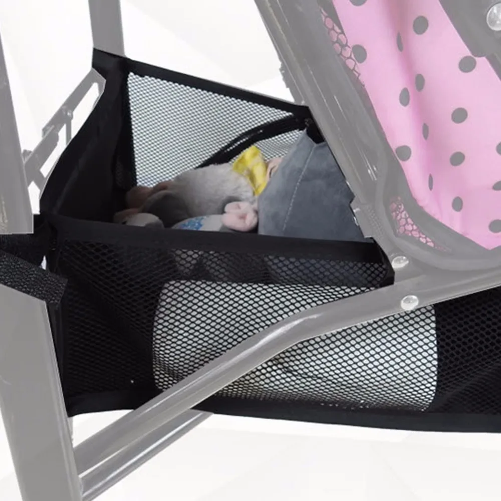 Детская корзина для коляски новорожденная коляска подвесная корзина Детские принадлежности для детских колясок Нижняя корзина переносная сумка-Органайзер