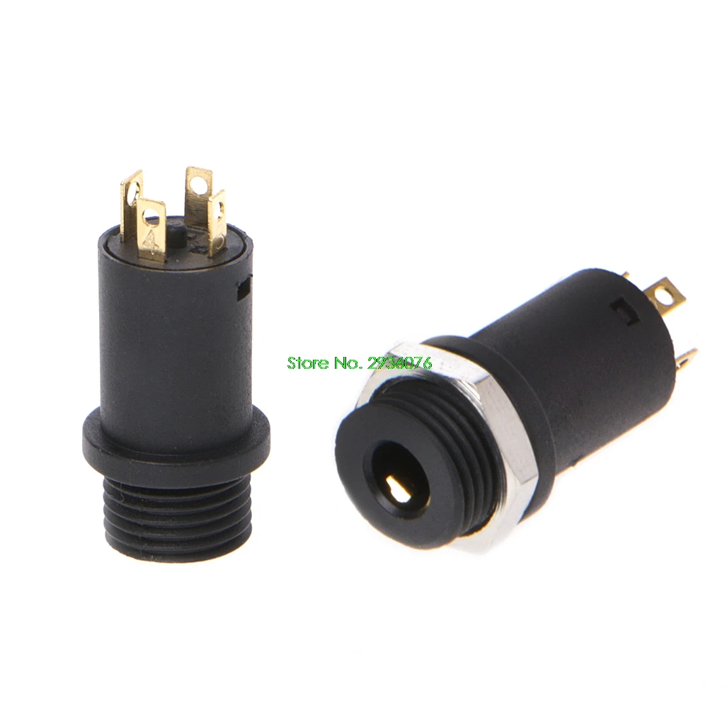 

10 Pcs 3.5mm 4 Channel Female Headphone Stereo Jack Panel Mount Connector Gold Plated Drop Shipping Support