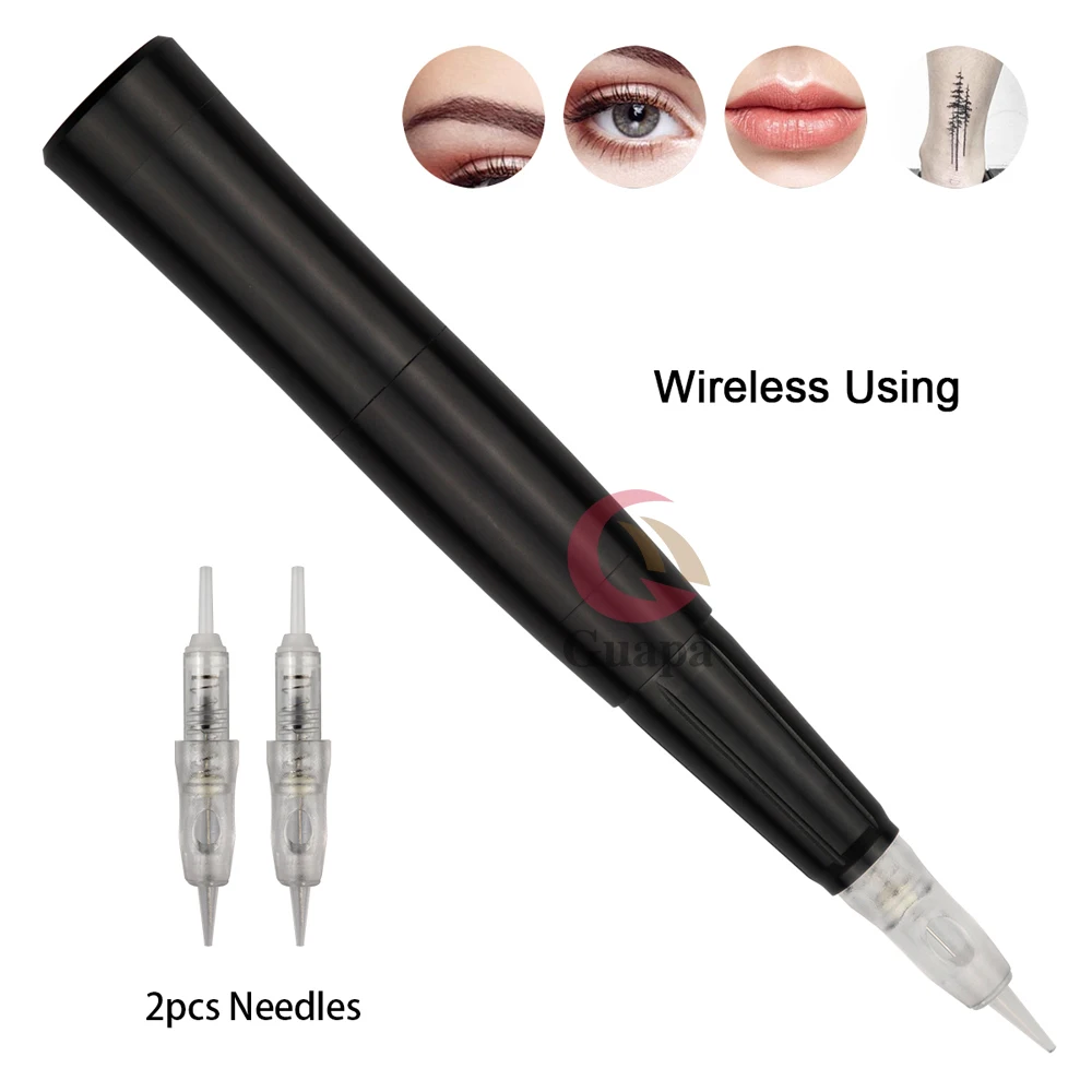 Fashion Rechargeable Permanent Makeup Tattoo Machine Wireless Using Handpiece With Cartridge