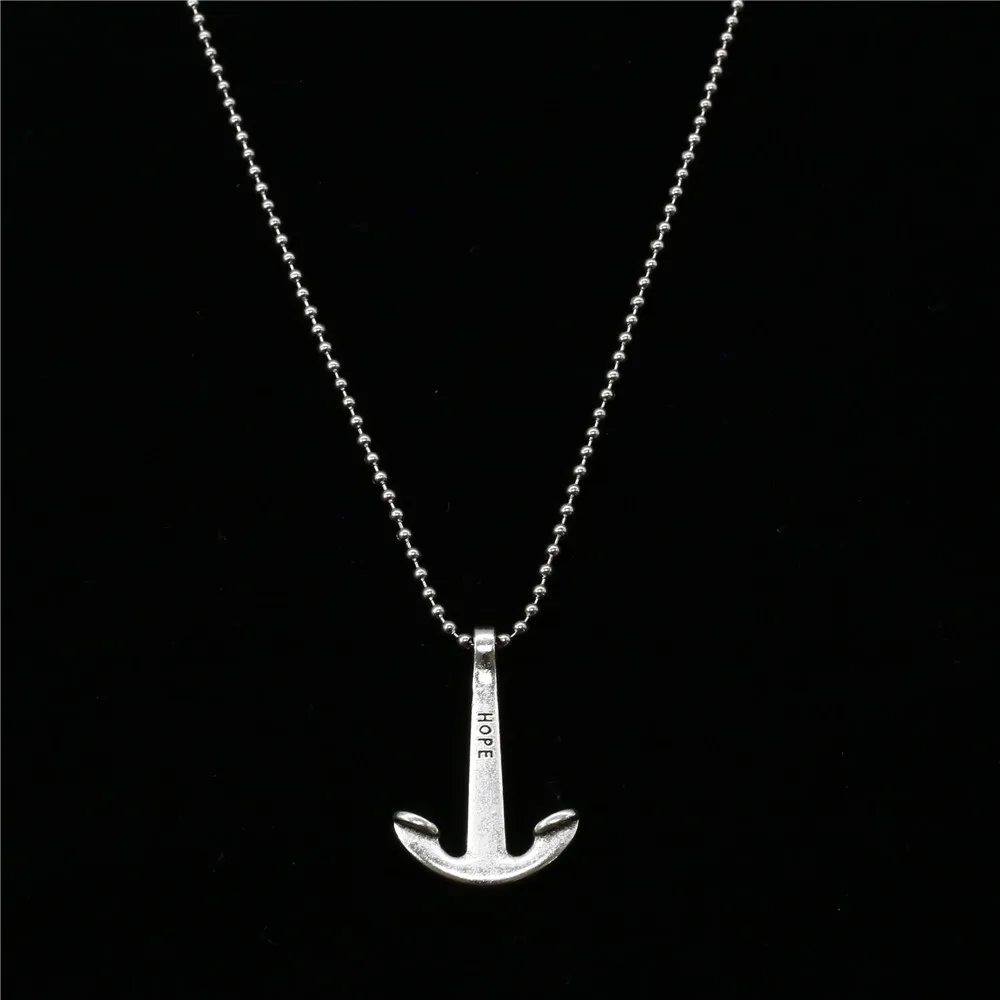 New Male Punk Long Custom Sweater Chain Choker Necklace Music Note Angel Wing Feather Pendant Necklace Men Women Jewelry