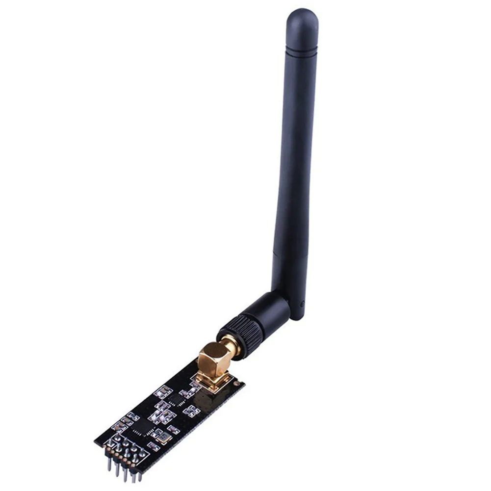 

Long Distance 1100 Meter High Sensitivity High-power Antenna Board Black Wireless Data Transmission NRF24L01+PA+LNA