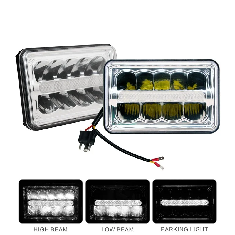 ' Led Sealed Beam (One Pair) Headlight High Low Beam With Parking ...