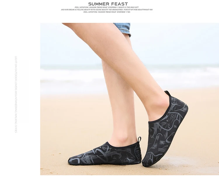 Водонепроницаемая обувь; Мужская дышащая повседневная обувь с босиком на пляже; летняя нескользящая обувь для дайвинга; Zapatos De Hombre; большие размеры 35-47