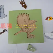 Новые птицы головоломки с Скелет материалы montessori развивающие игрушки Игрушки для маленьких детей для раннего развития дерева 7010