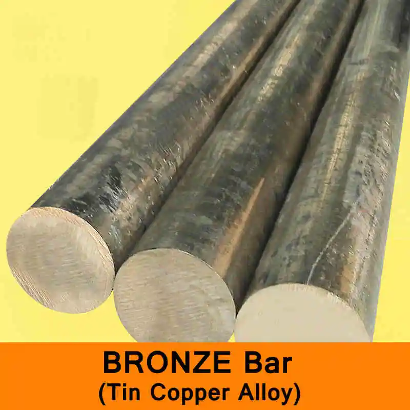 Bronze Bar Tin Copper Alloy Raw Material Seawater Resists Corrosion Boiler Ship Building DIY CNC