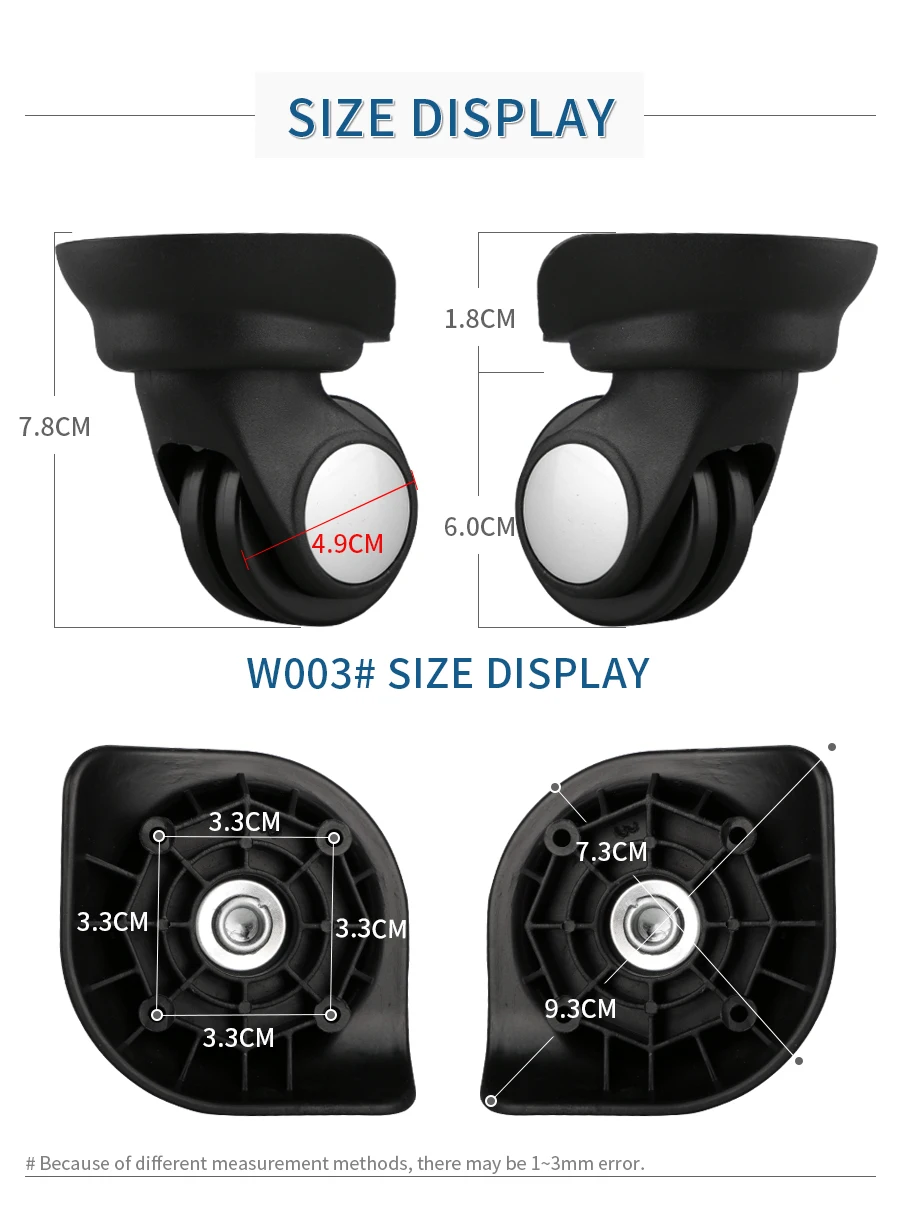 Багажное колесо, сменные колеса, аксессуары для чемодана, Универсальные ролики, чемодан на колесиках, аксессуары для чемодана, сумки на колесиках