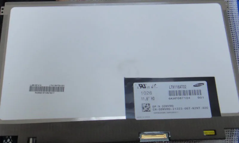 

LTN116AT02-D01 LTN116AT02 D01 LED Screen Matrix for Laptop 11.6" 1366X768 HD LVDS Replacement Slim Screen