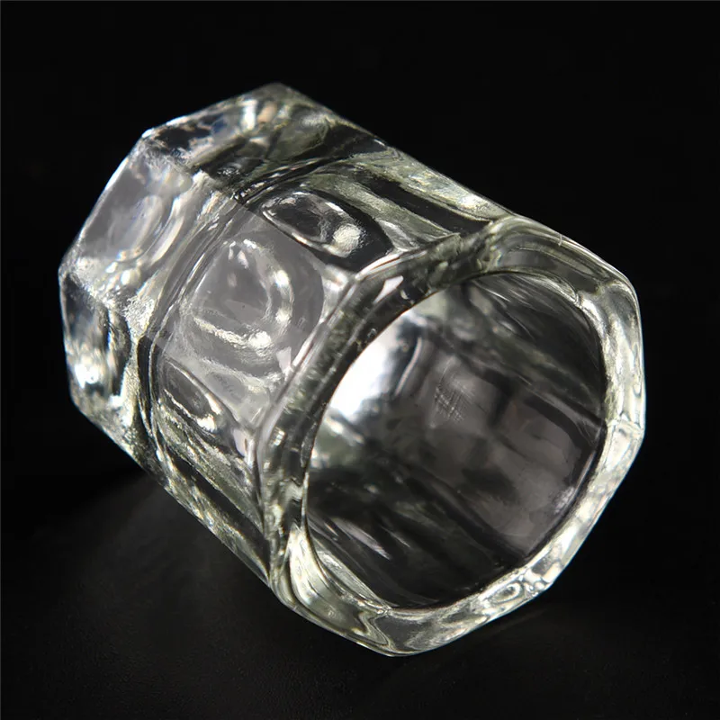1Pcs Acrylic Liquid Glass Acrylic Powder Dappen Dish Crystal Glass Cup For Acrylic Nail Art Clear White Color Transparent Kit