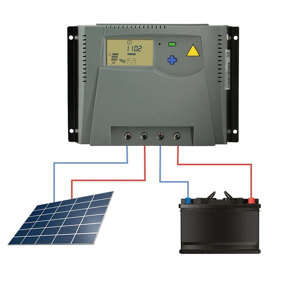 PWM 100A контроллер солнечного зарядного устройства 12 В 24 В Авто 48 в ЖК-дисплей для солнечной панели регулятор заряда с защитой от перегрузки