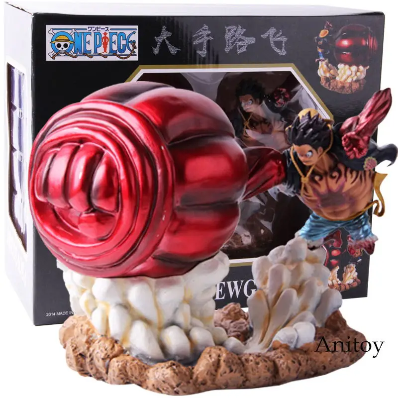 One piece gear 4 Луффи Фигурка Обезьяна D Луффи Шестерня Четыре ПВХ Коллекционная модель игрушки - Цвет: B with retail box