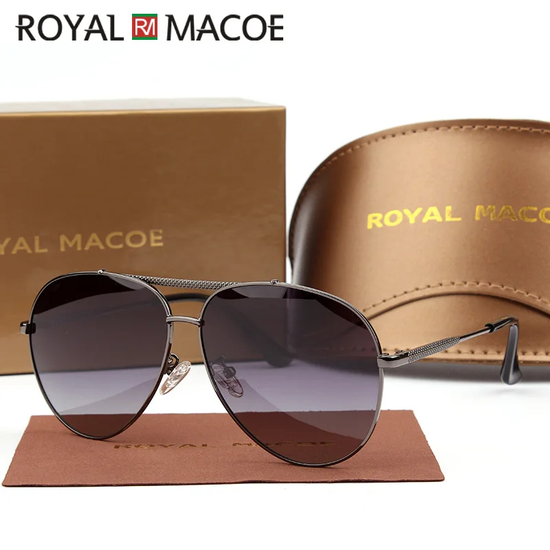 Мужские и женские солнцезащитные очки ROYAL MACOE Винтажные Солнцезащитные с