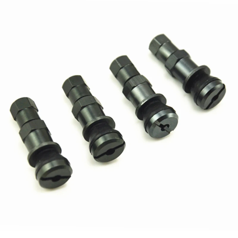 4x Aluminum Bolt-in Car Motorcycle Tubeless Wheel Tire Valve Stems With Dust Cap 4x Aluminum Bolt-in Car Motorcycle Tubeless Wheel Tire Valve Stems With Dust Cap