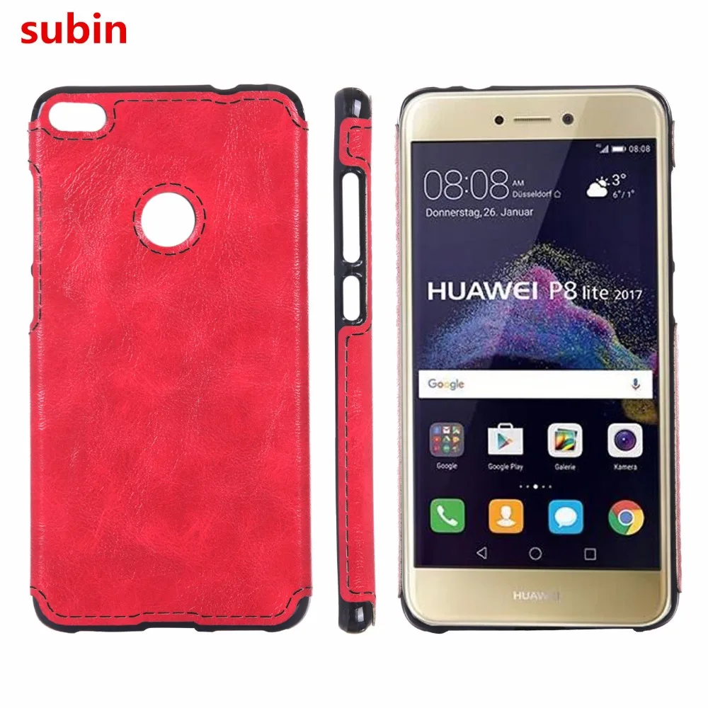 Huawei GR3 2017 (not for GR3) Case Soft TPU+PU Leather Paste skin Silicone Cover For (2017) 5.2inch Phone Bag Cases |