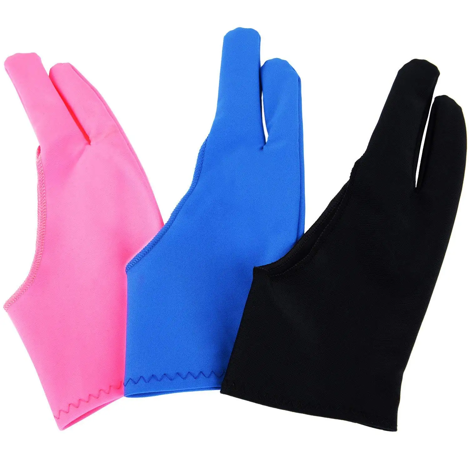 1-4pcs Drawing Glove Anti-touch Two-Fingers Gloves for IPad Graphics Drawing  Tablet Sketch Artist