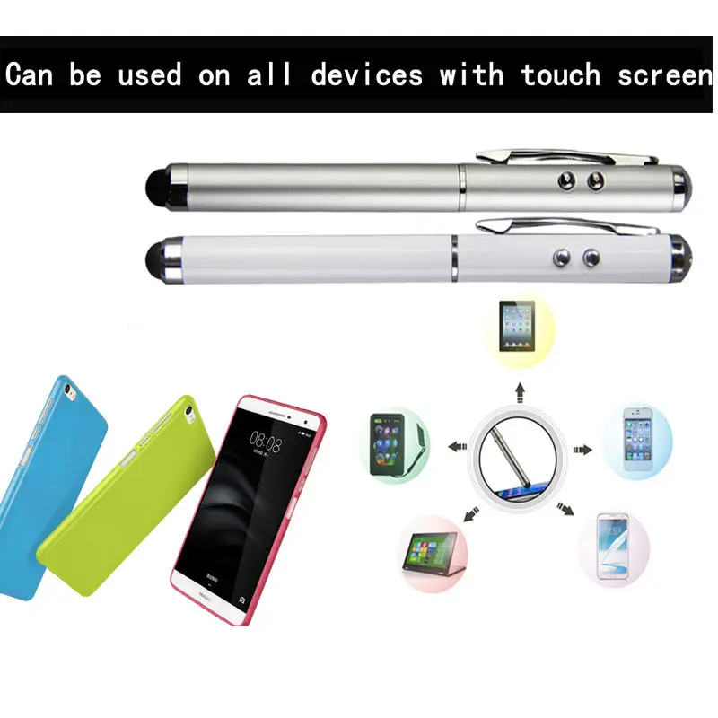 stylus pen ball pen laser light torch 4 in 1 multifunction pen-04