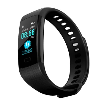 

KY4 Color Screen Smart Wristband Sports Bracelet Heart Rate Blood Pressure / Oxygen Monitor Fitness Tracker for iPhone 5S 5C 5 4