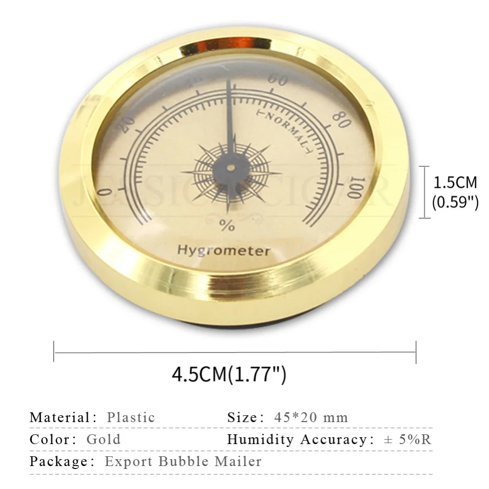 GALINER Professional Cigar Hygrometer Accurate Mini Portable Mechanical