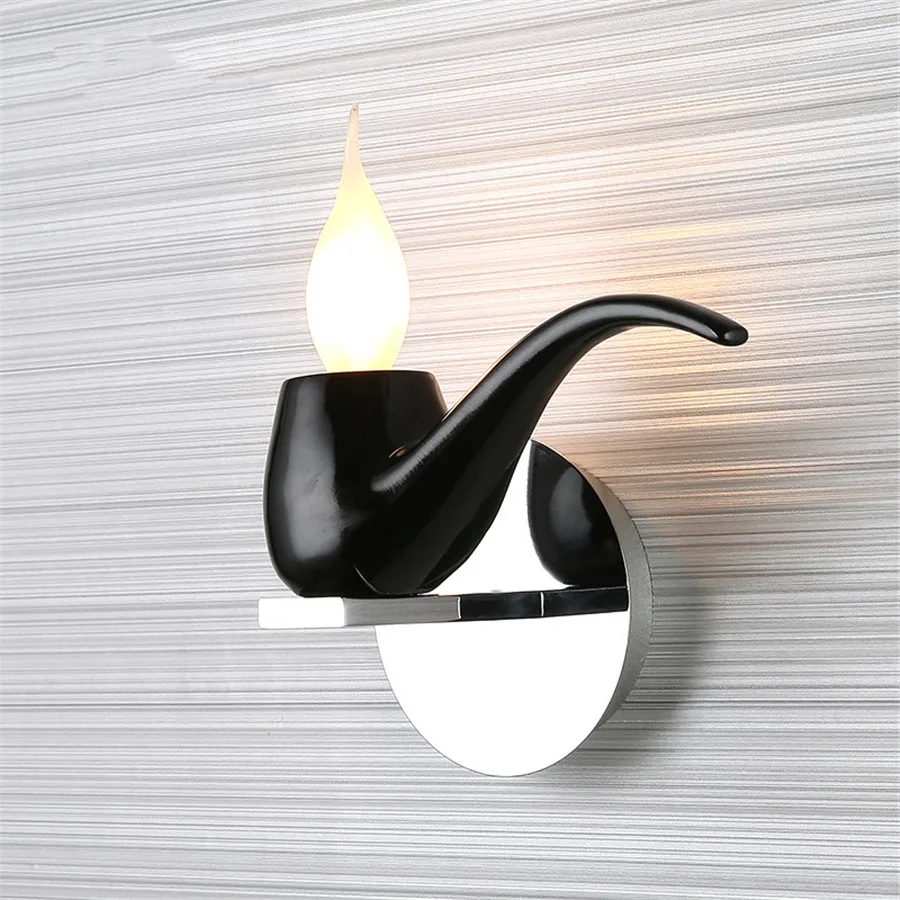 

Hi-Lumix 5W Pipe Creative led wall lamp Candle Filament bulb Home decoration wall fixture AC85-265V White or Warm White