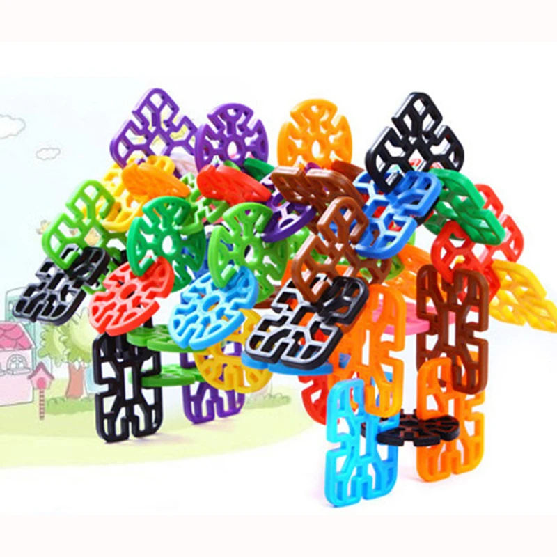 

350g 3D Thicken Puzzle Jigsaw Plastic Geometric shape Building Building Model Puzzle Educational Intelligence Toys For Kids