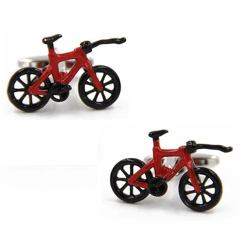 

Black Red Bike Bicycle Cufflink Cuff Link 2 Pairs Free Shipping Promotion