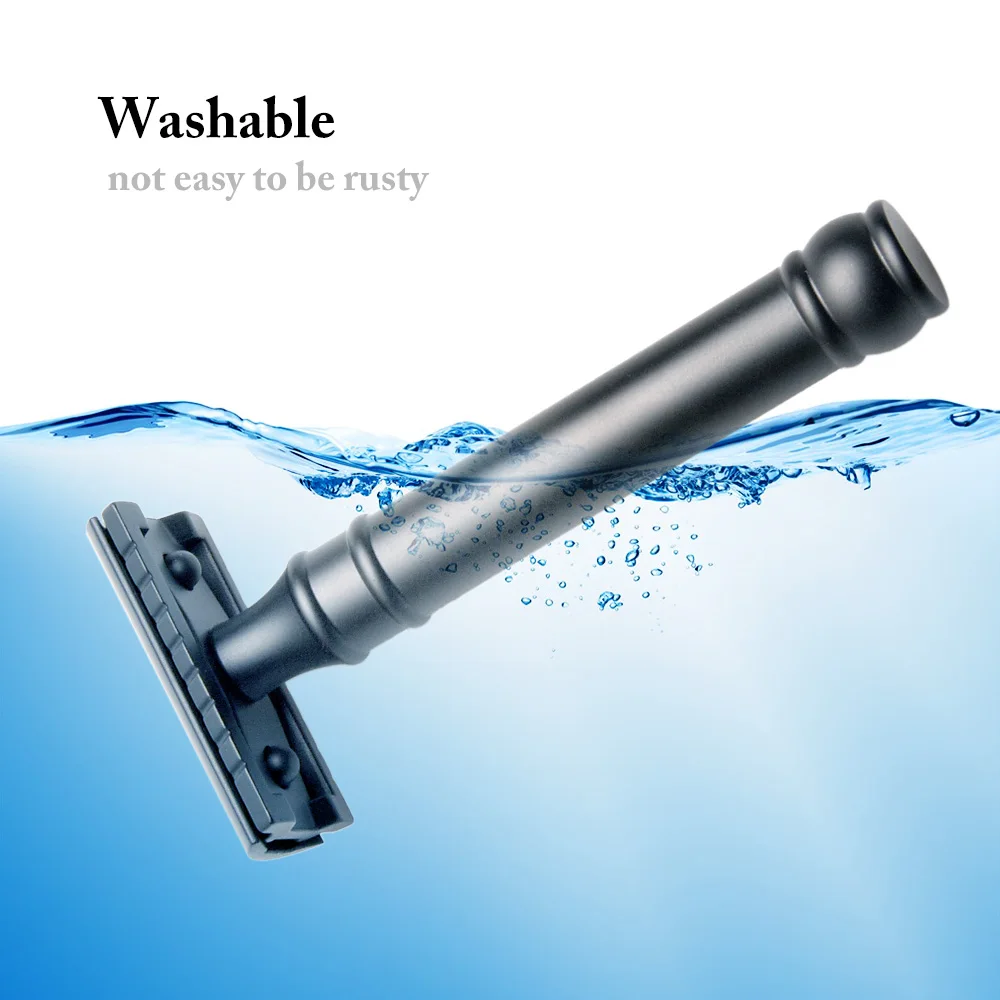 

Metal Double Edge Shaving Razor Safety Beard Razor Manual Mustache Removal Shaving Tool Face Care Beard Shavers