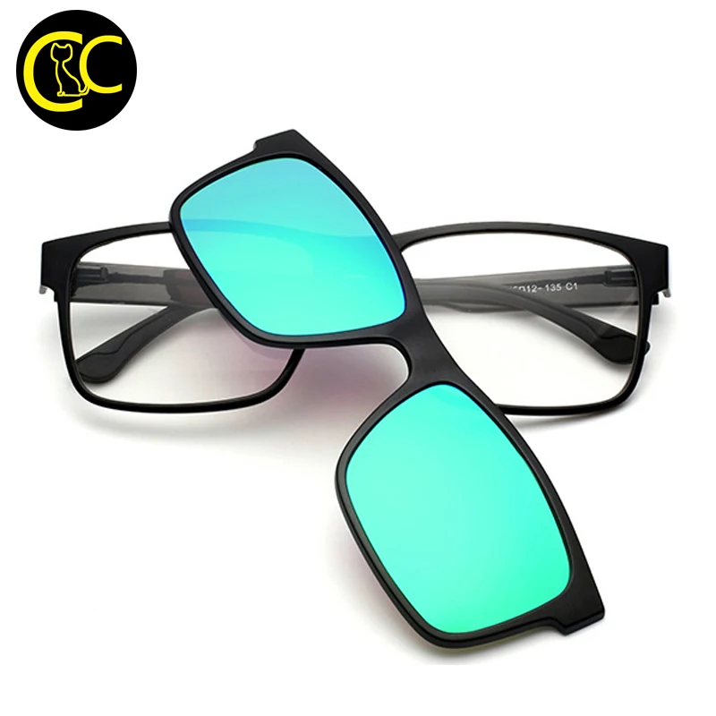 CLEARCODE Attached Double Use Sunglasses Wear Over Prescription