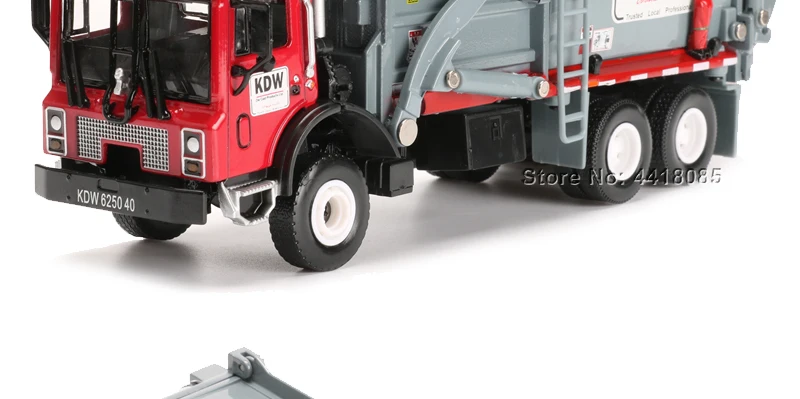 KDW 1:24 сплав Материал транспортер модель игрушки мусоровоз транспорт строительные Грузовики Модели Игрушки для мальчиков подарок
