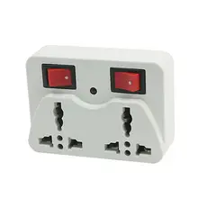 AC 250 В 10A разъем АС в ЕС Великобритания США женский 2 розетки Мощность разъем адаптера
