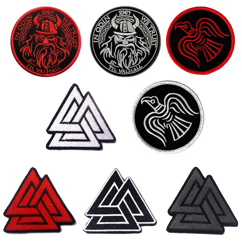 1PC Empire Tactics Viking Symbol Pirate Tactics Morale Chapter Embroidery Armband Clothing Backpack Jacket Patch Badge