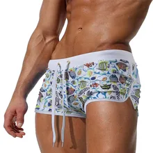 Womail Модные мужские дышащие трусы, брюки для пляжа, с принтом, для бега, для плавания, нижнее белье costumi da bagno donna, бикини с высокой талией