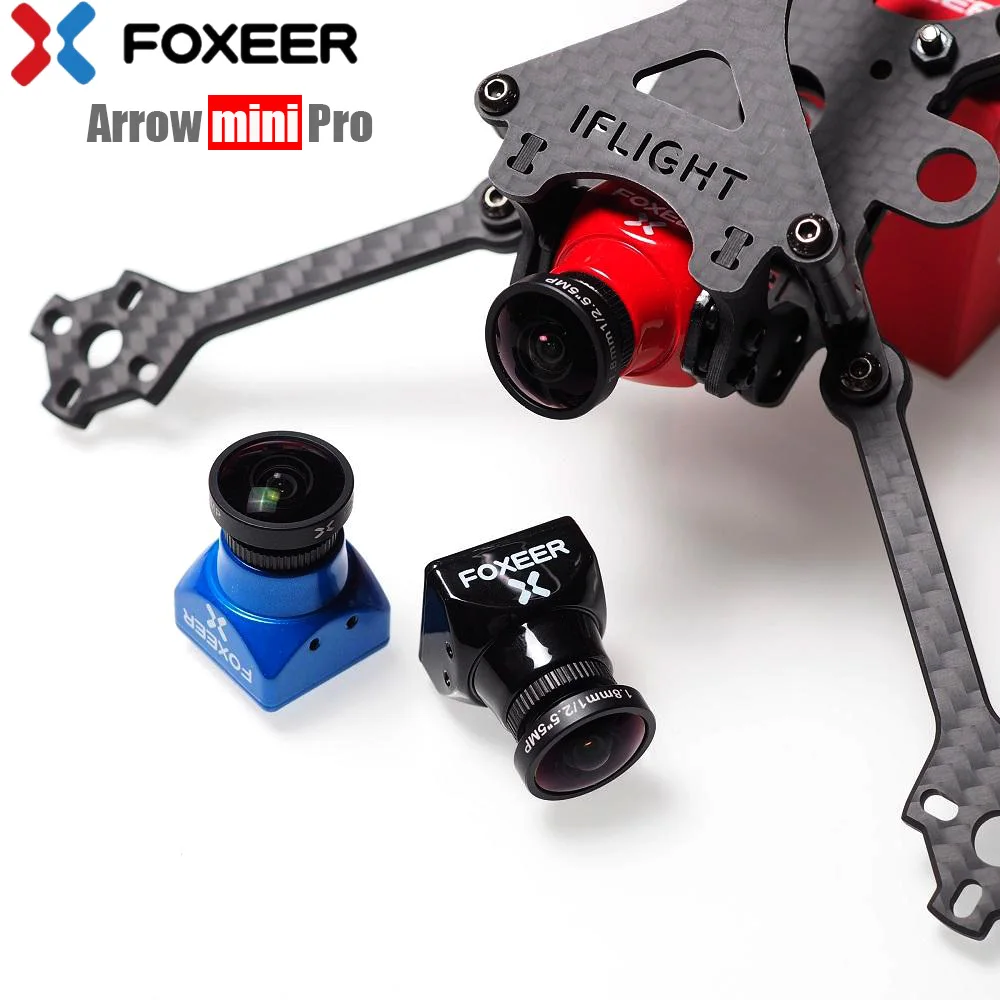 Foxeer Arrow Mini Pro 1 8 мм/2 5 мм 650TVL WDR FPV камера со встроенным OSD с кронштейном NTSC/PAL для