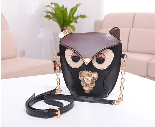 Free shipping / 2015 new /The new Fox / retro / Chains / owl fashion / mini / Messenger Bag