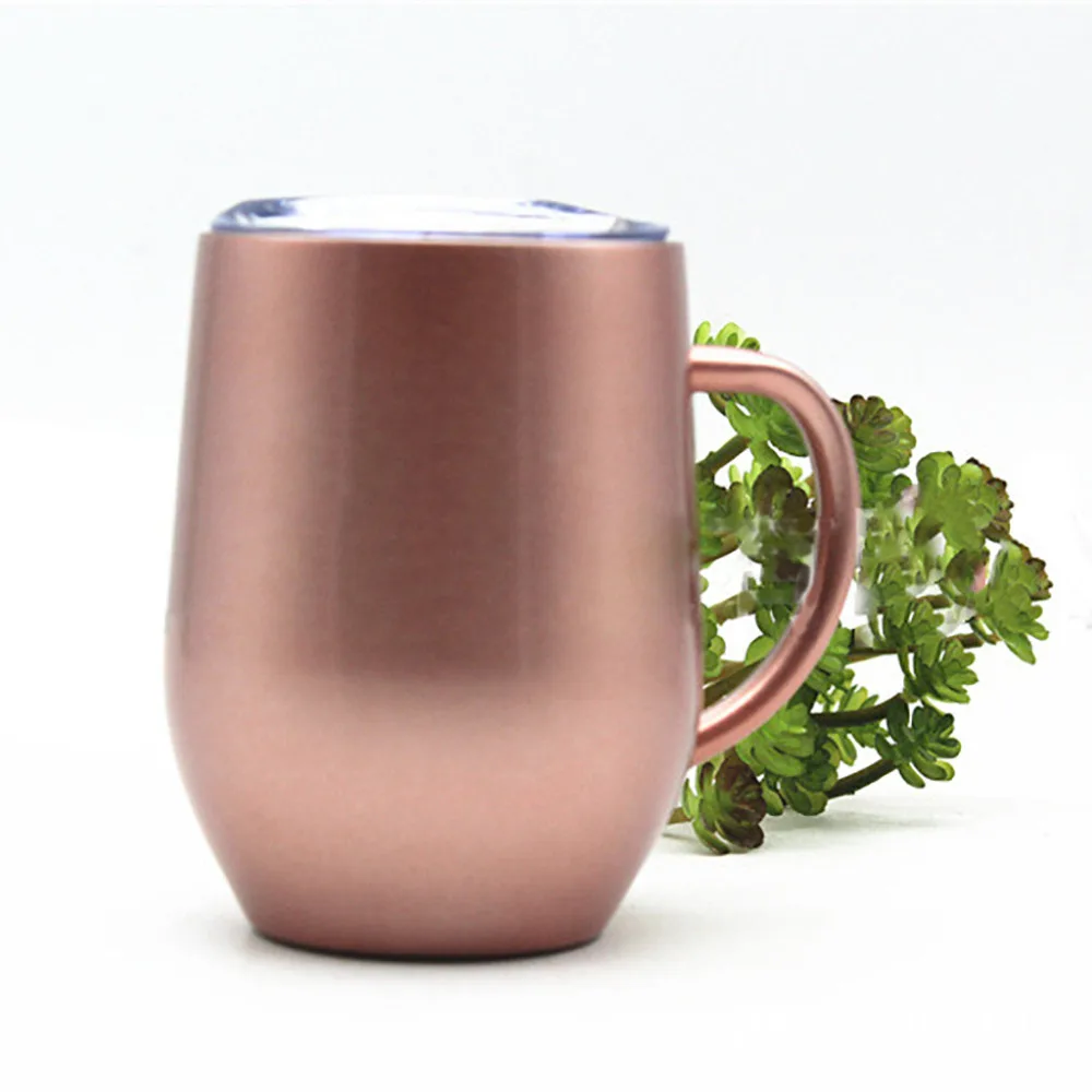 

Tumbler with Lid and Handlel Mug with Handle,Quality Heat Resistant,Portable Isolating coffee Cup z0306