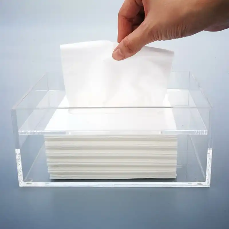 1PC Acrylic Tissue Box Napkin Holder Tissue Paper Boxes Towel Dispenser