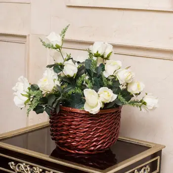 

Innovative Wicker Flower Basket Gardeners Insert Flower Pot Rural Handmade Crafts For Hotel Offices Home Gardening Planter Baset