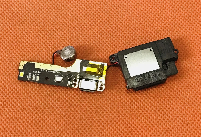 

Used Original USB Plug Charge Board+Loud speaker For Elephone S8 MTK Helio X25 Deca Core Free shipping