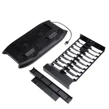 Зарядная подставка электростанция с двойным вентилятором охлаждения вентиляция 4 дополнительных usb порта 18 дисков для хранения Xbox One X