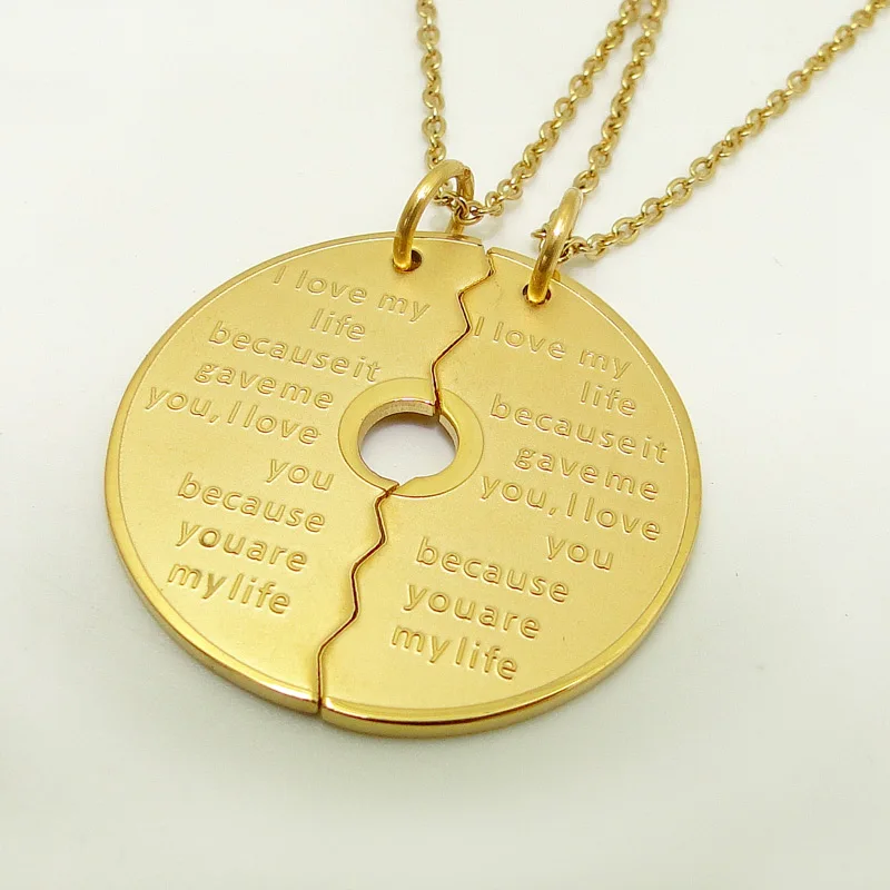 Couple Dumbbell Plate Pendant 6