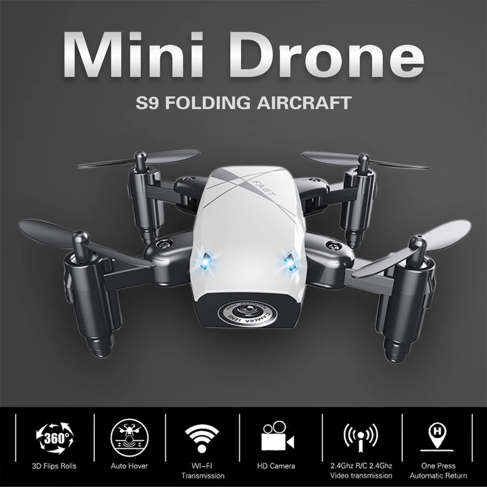 2,4 ГГц WI-FI мини-складной 4 канала 3D сальто Hover пульт Управление RC Quadcopter вертолет мини-Дрон мульти-Функция летательного аппарата