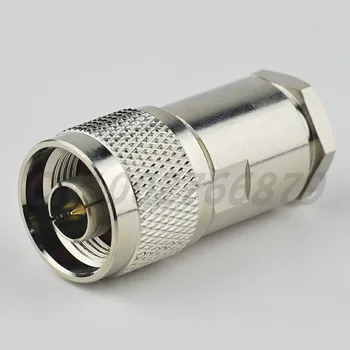 

RF electrical wire terminal connector N Plug straight Clamp male for coaxial cable RG8,LMR400