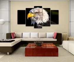 Картина на холсте HD Печатный настенный арт фото домашний Декор Гостиная 5 шт. Белоголовый Орлан животных Плакат современные фотографии