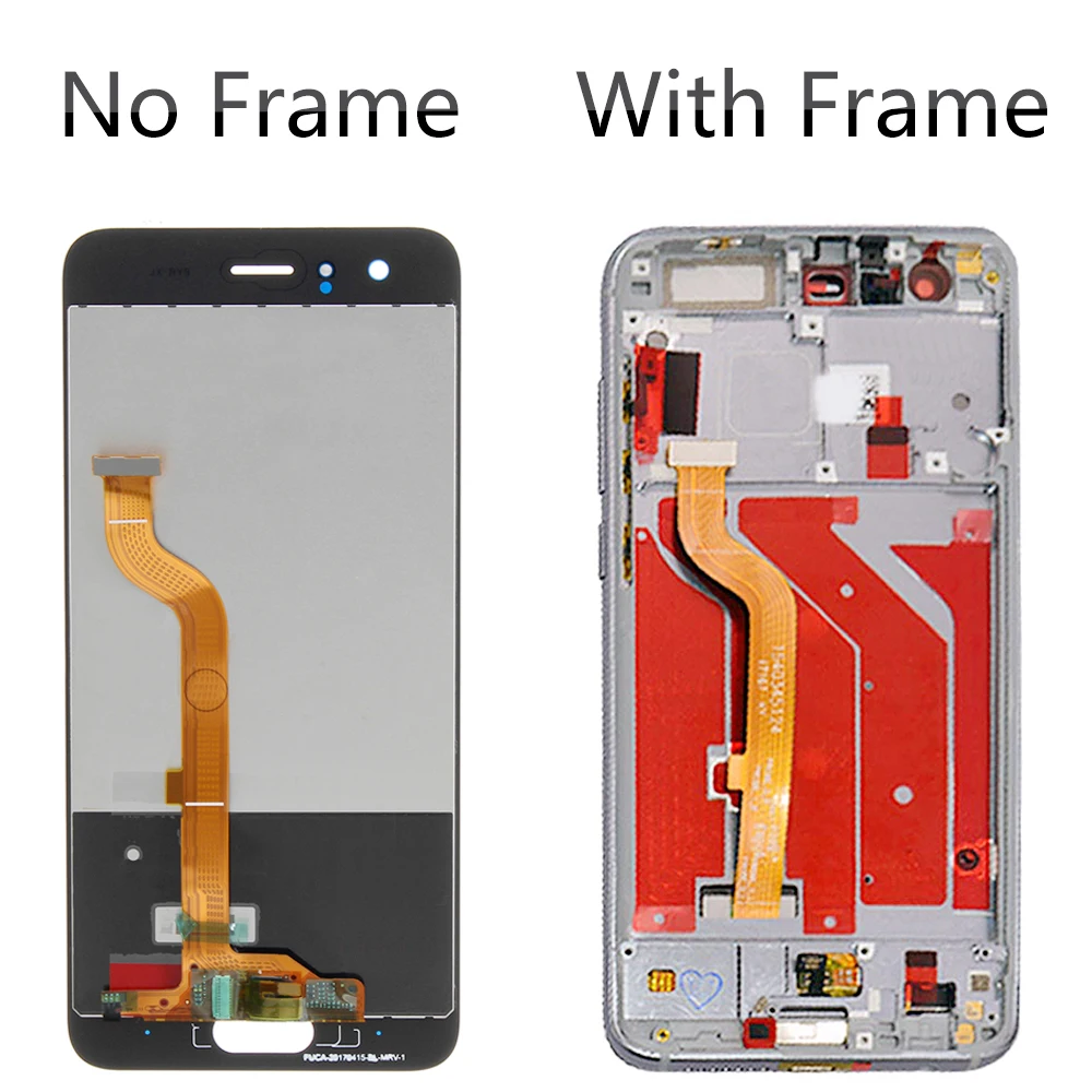 Sinbeda 5 15 &quot100% новый с кнопкой отпечатков пальцев LCD для HUAWEI Honor 9 сенсорный экран