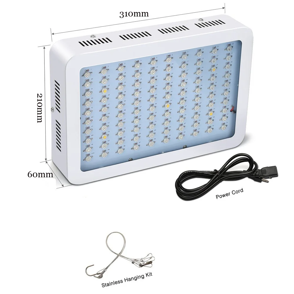 2019 Топ бренд 300 W полный спектр 60 Светодиодный завод светать лампы для Flower для растений; для овощей гидропоники Системы расти/Bloom челнока