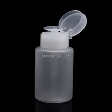 120ML Nail Art Pump Dispenser Empty Bottle for Polish Cleaner Remover H06