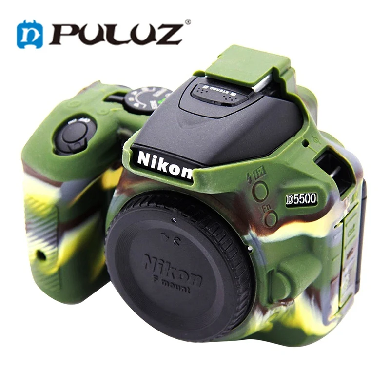 PULUZ PU7114 Soft Silicone Protective Case for Nikon D5500 D5600 DSLR